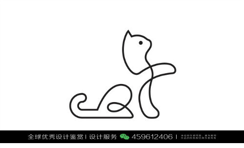 猫 动物 LOGO设计标志品牌设计作品欣赏 (18)