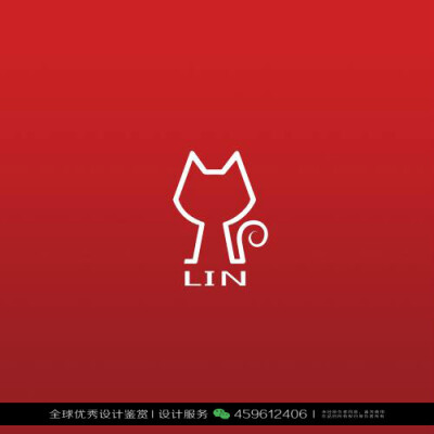 猫 动物 LOGO设计标志品牌设计作品欣赏 (71)