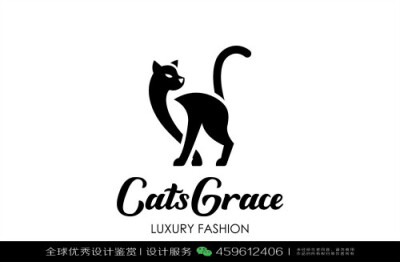 猫 动物 LOGO设计标志品牌设计作品欣赏 (75)