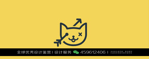 猫 动物 LOGO设计标志品牌设计作品欣赏 (88)