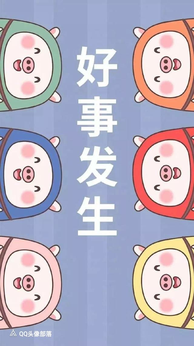 可爱的小猪聊天背景