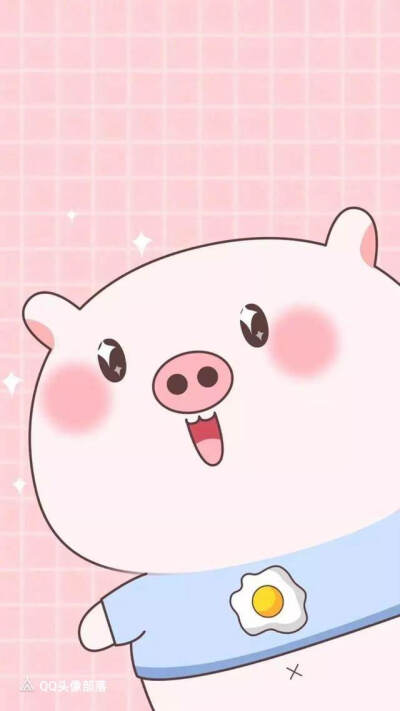 可爱的小猪聊天背景