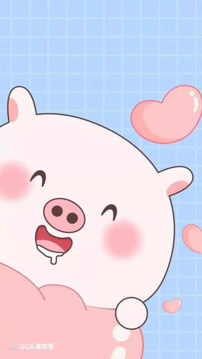 可爱的小猪聊天背景