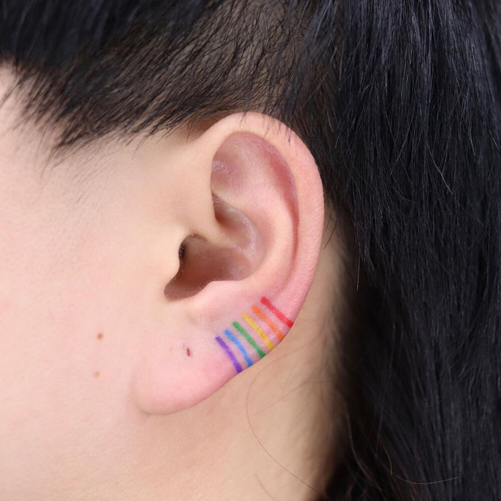 rainbow tattoo