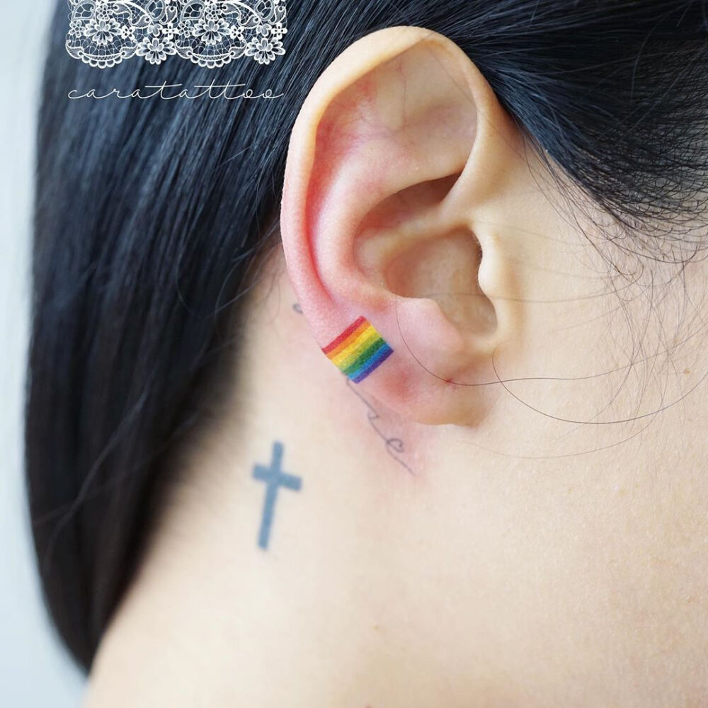 rainbow tattoo