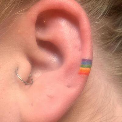 rainbow tattoo