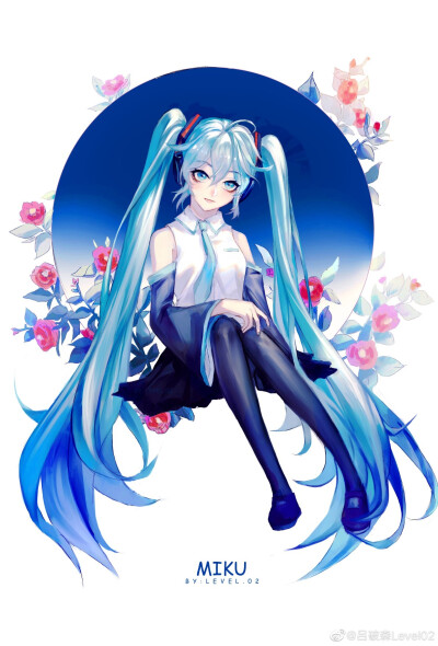 动漫图:（初音＃双马尾）＊