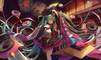 动漫图:（初音＃双马尾）＊