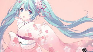 动漫图:（初音＃双马尾）＊