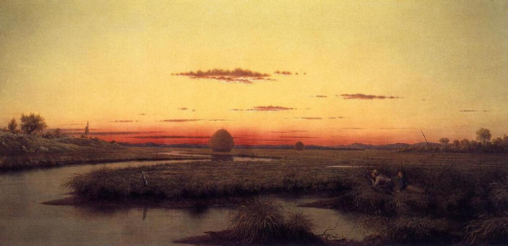 马丁·约翰逊·赫德 ​Martin Johnson Heade 油画风景夕阳 夏天的颜色 详细介绍请关注新浪微博@西画热 你我暮年，闲坐庭院，云卷云舒听雨声，星密星稀赏月影，花开花落忆江南，你话往时，我画往事。新浪微博同名@国画热 @电影热 求关注o ^_-