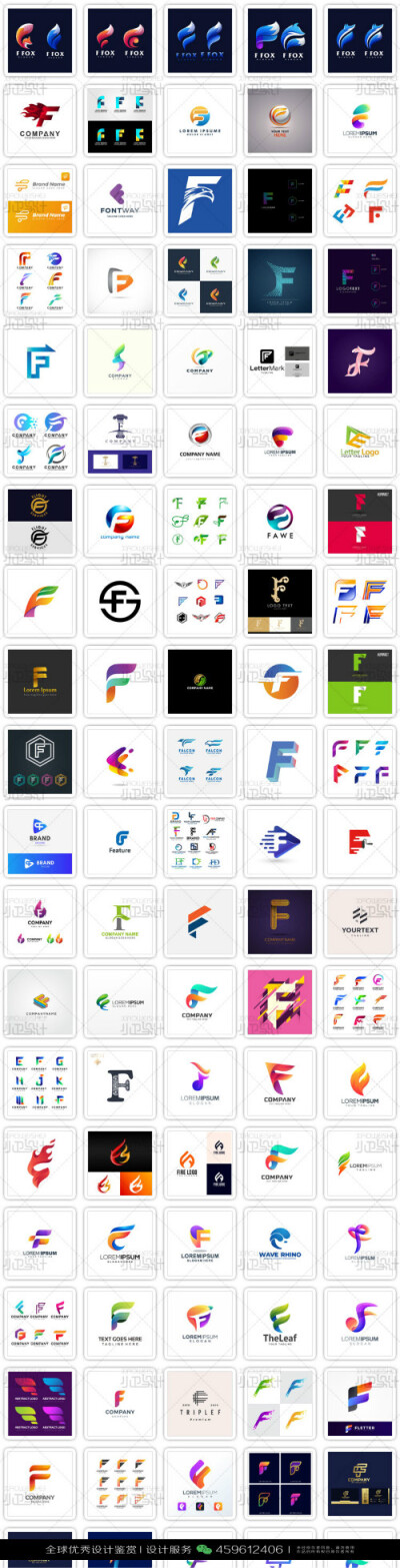 字母F LOGO设计标志品牌设计作品欣赏 (29)