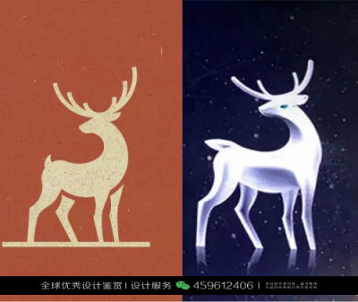 鹿 动物 LOGO设计标志品牌设计作品欣赏 (16)