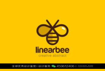 蜜蜂 昆虫 LOGO设计标志品牌设计作品欣赏 (103)