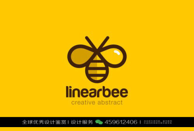 蜜蜂 昆虫 LOGO设计标志品牌设计作品欣赏 (114)