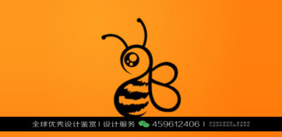 蜜蜂 昆虫 LOGO设计标志品牌设计作品欣赏 (120)
