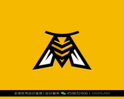 蜜蜂 昆虫 LOGO设计标志品牌设计作品欣赏 (132)