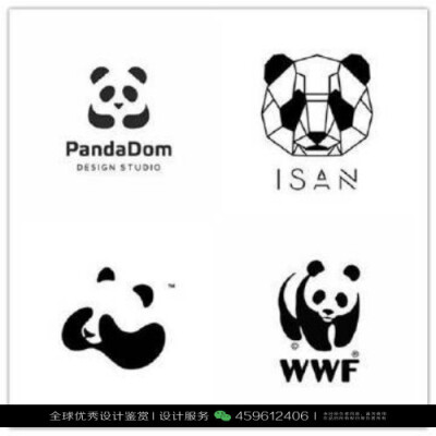 熊猫 动物 LOGO设计标志品牌设计作品欣赏 (98)