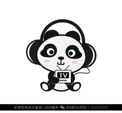 熊猫 动物 LOGO设计标志品牌设计作品欣赏 (117)