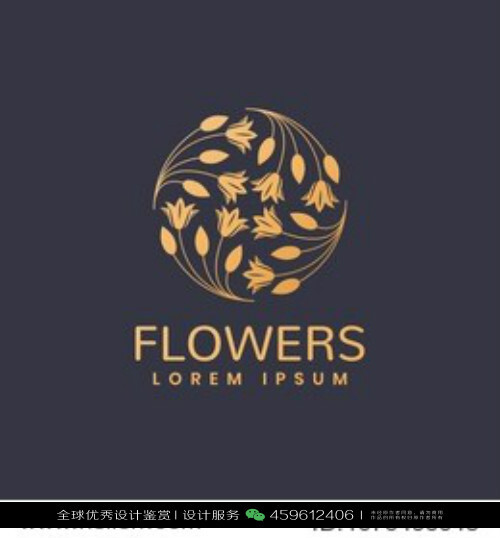 花朵 LOGO设计标志品牌设计作品欣赏 (34)