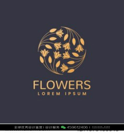 花朵 LOGO设计标志品牌设计作品欣赏 (34)