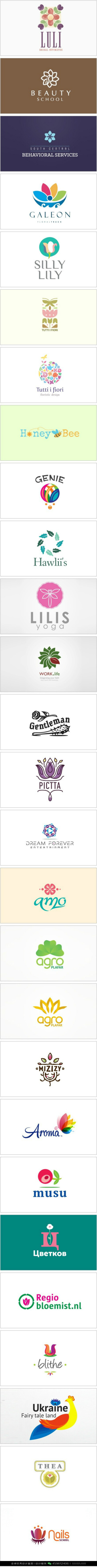 花朵 LOGO设计标志品牌设计作品欣赏 (86)