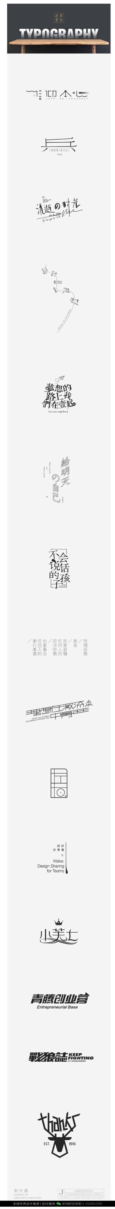 字体设计汉字中文优秀LOGO设计标志品牌设计作品 (197)