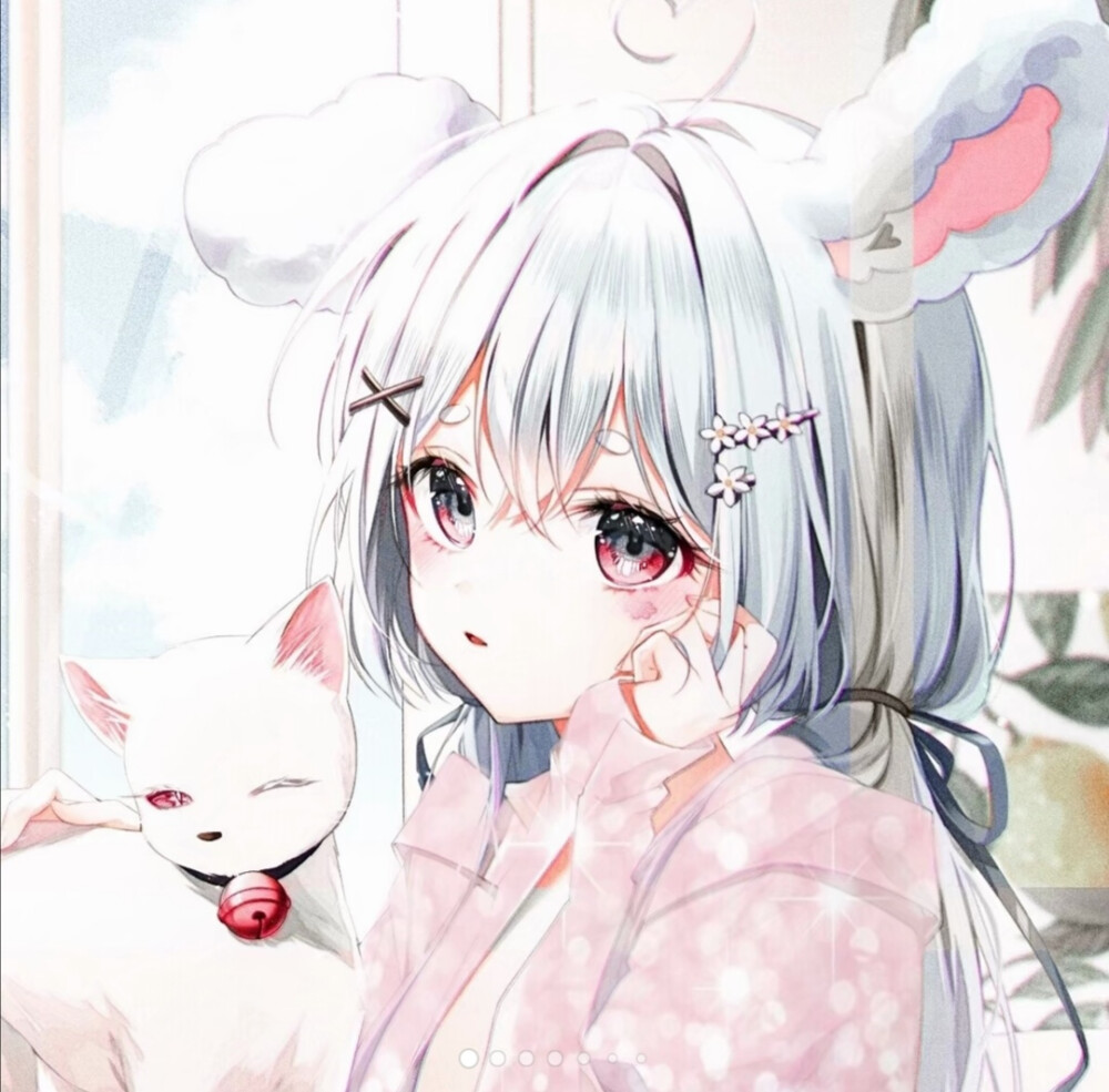 白毛动漫女头动漫女生动漫头像