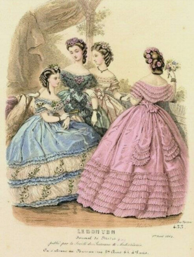 19世纪克里诺林裙