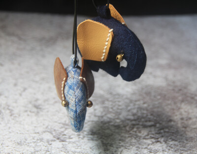 一只小象 手工手织布儿童成人端午节香包香囊项链伴手礼物