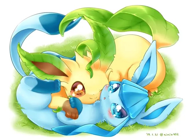 叶伊布和冰伊布