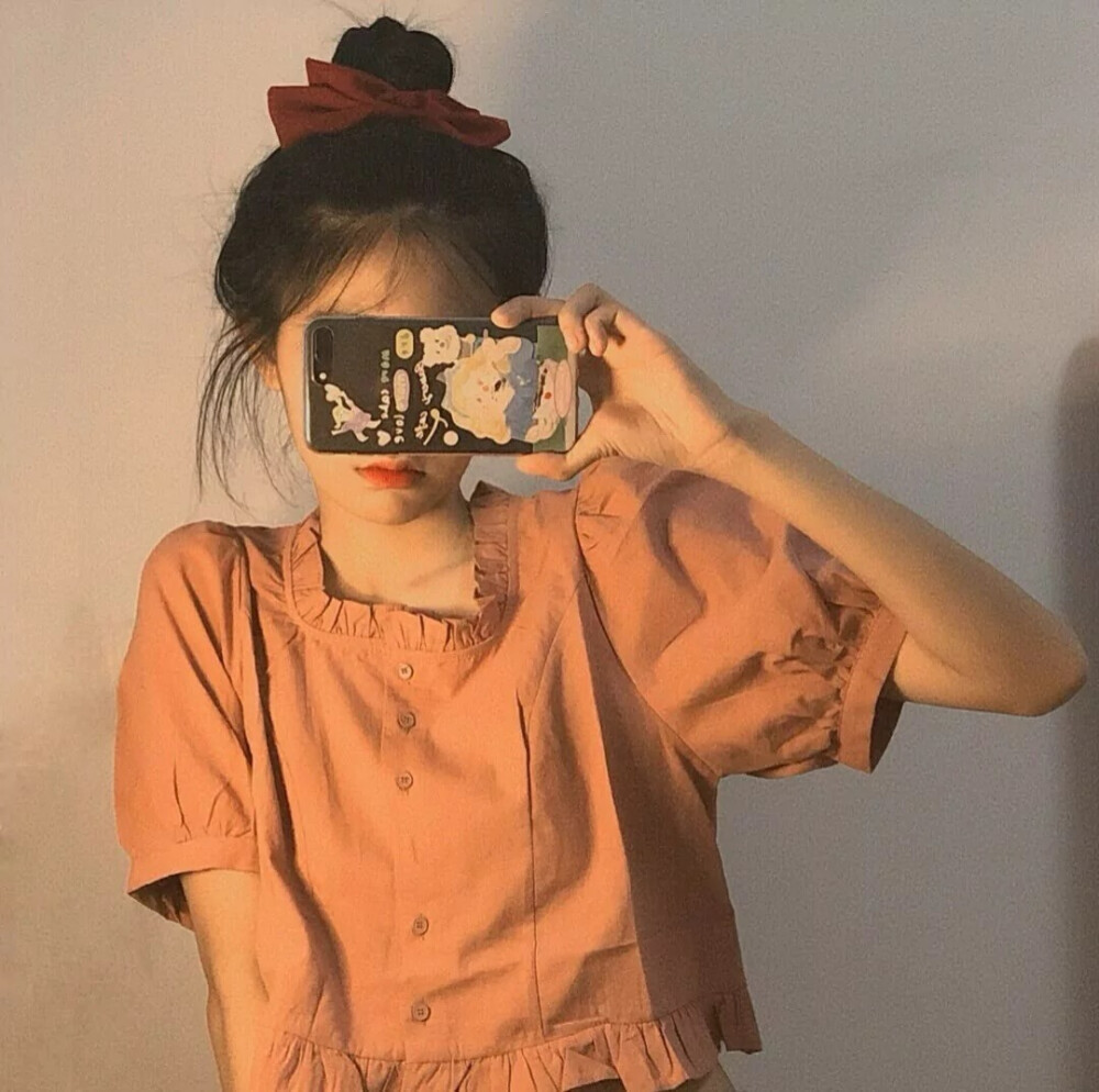 橙色系女生头像赞评论更多