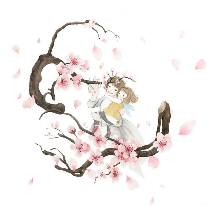 赏花～
韩国插画师ROSA作品