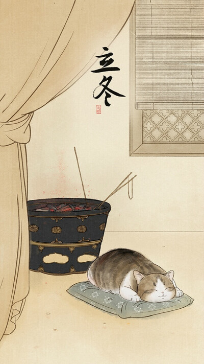 猫猫插画壁纸