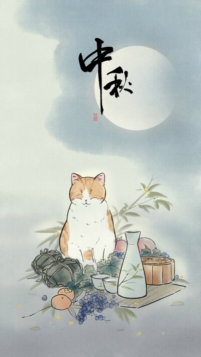 猫猫插画壁纸