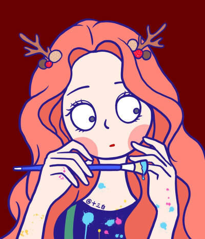 插画女生头像
画师:十三白