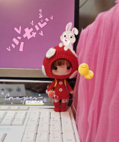 钩针玩偶娃娃挂件
棒棒哒！！