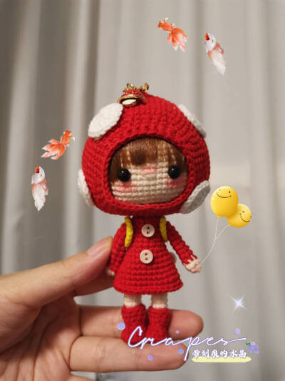 钩针玩偶娃娃挂件
棒棒哒！！