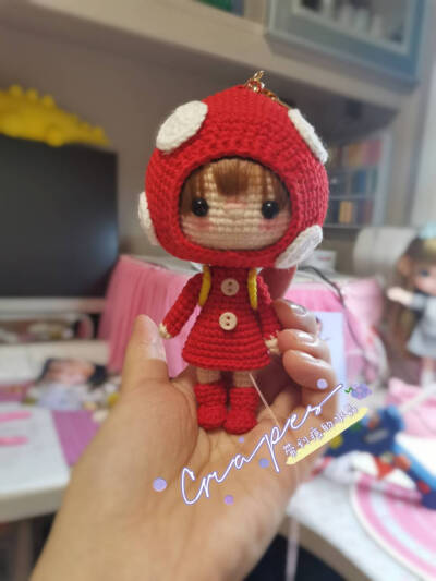 钩针玩偶娃娃挂件
棒棒哒！！