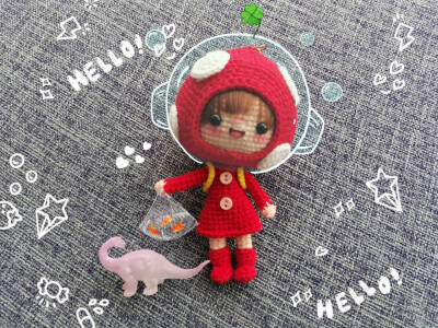 钩针玩偶娃娃挂件
棒棒哒！！