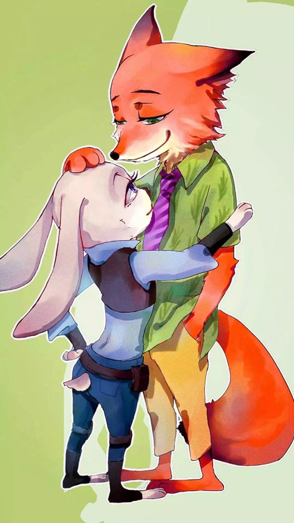 迪士尼壁纸-疯狂动物城-狐尼克&兔子朱迪-壁… - 高清图片，堆糖，美图壁纸兴趣社区