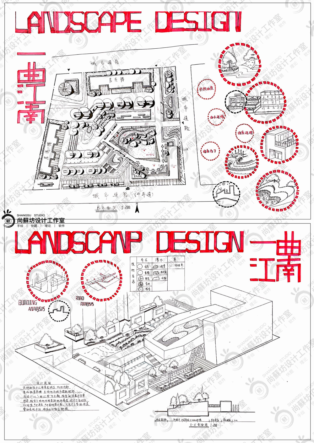 2020暑期集训第一期风景园林快题优秀作品，尚蘇手绘，手绘培训，风景园林手绘，景观手绘，苏大风景园林快题，浙江农林快题，苏科风景园林快题，南林风景园林快题，风景园林快题培训，手绘线稿，景观线稿，景观效果图，建筑手绘，建筑效果图，苏大建筑设计快题培训，PS AI PR SU 3D CAD ID 等软件教学，手绘快题速成，公益评图，考研冲刺班。 