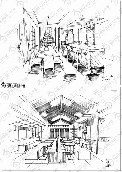 苏州大学室内设计、浙江大学、浙江理工大学室内设计考研、室内设计手绘、室内设计快题培训