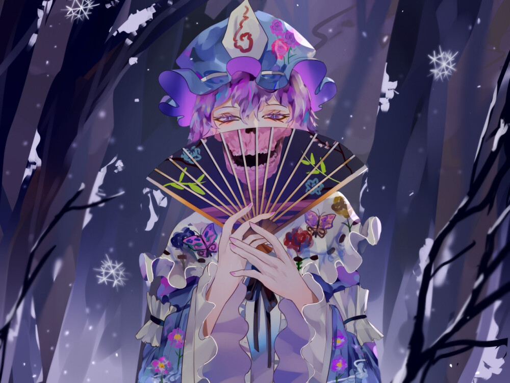 幽幽子
画师:Naufaldreamer