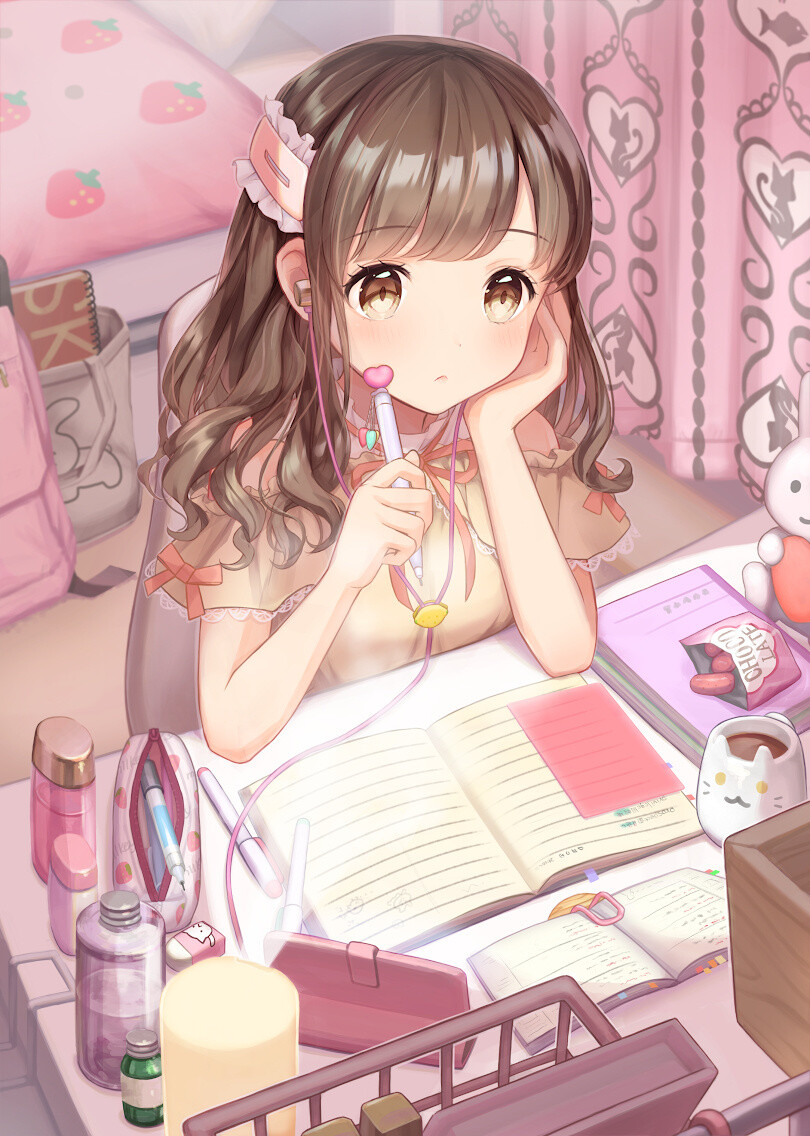 第六百十四期9857110日本画师萌萌的姑娘永远这么可爱上篇