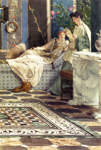 Sir Lawrence Alma-Tadema / 劳伦斯爵士·阿尔玛·塔德玛 [荷][英] (1836-1912)
1868，油画
拉斐尔前派 (Pre-Raphaelite)
美国 波士顿美术馆 (Museum of Fine Arts) ​