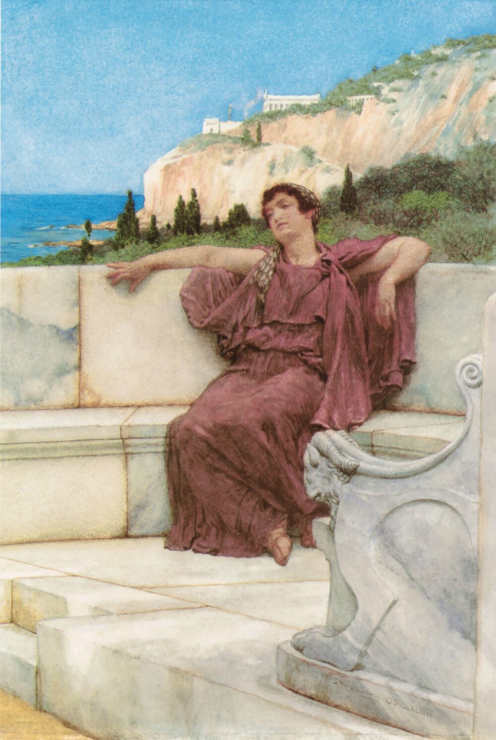 Sir Lawrence Alma-Tadema / 劳伦斯爵士·阿尔玛·塔德玛 [荷][英] (1836-1912)
1868，油画
拉斐尔前派 (Pre-Raphaelite)
美国 波士顿美术馆 (Museum of Fine Arts) ​