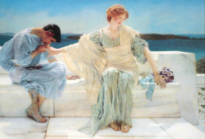 Sir Lawrence Alma-Tadema / 劳伦斯爵士·阿尔玛·塔德玛 [荷][英] (1836-1912)
1868，油画
拉斐尔前派 (Pre-Raphaelite)
美国 波士顿美术馆 (Museum of Fine Arts) ​