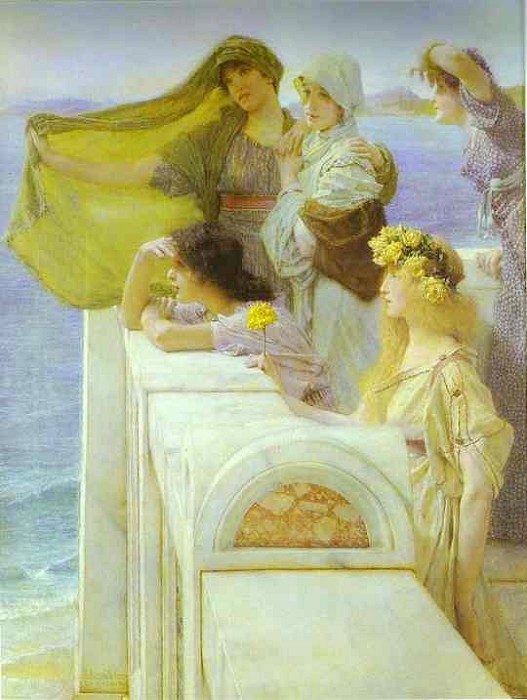 Sir Lawrence Alma-Tadema / 劳伦斯爵士·阿尔玛·塔德玛 [荷][英] (1836-1912)
1868，油画
拉斐尔前派 (Pre-Raphaelite)
美国 波士顿美术馆 (Museum of Fine Arts) ​