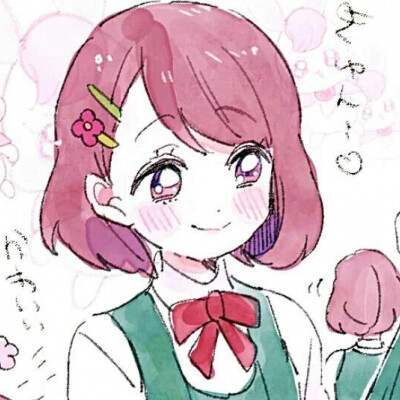 红发动漫女生头像