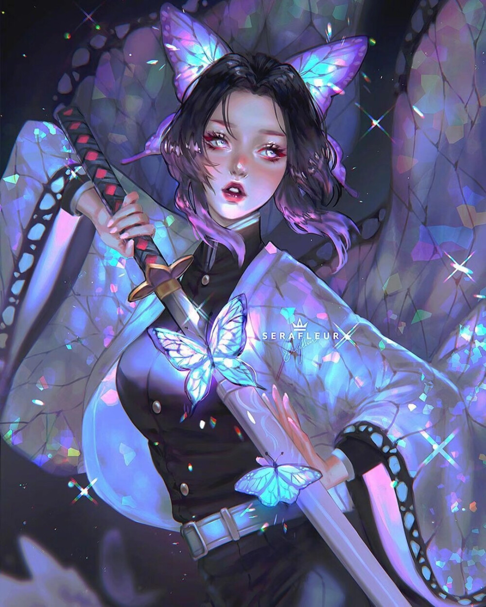 这个画风也太太太太美了吧
Artist:Serafleur
Ins:serafleur